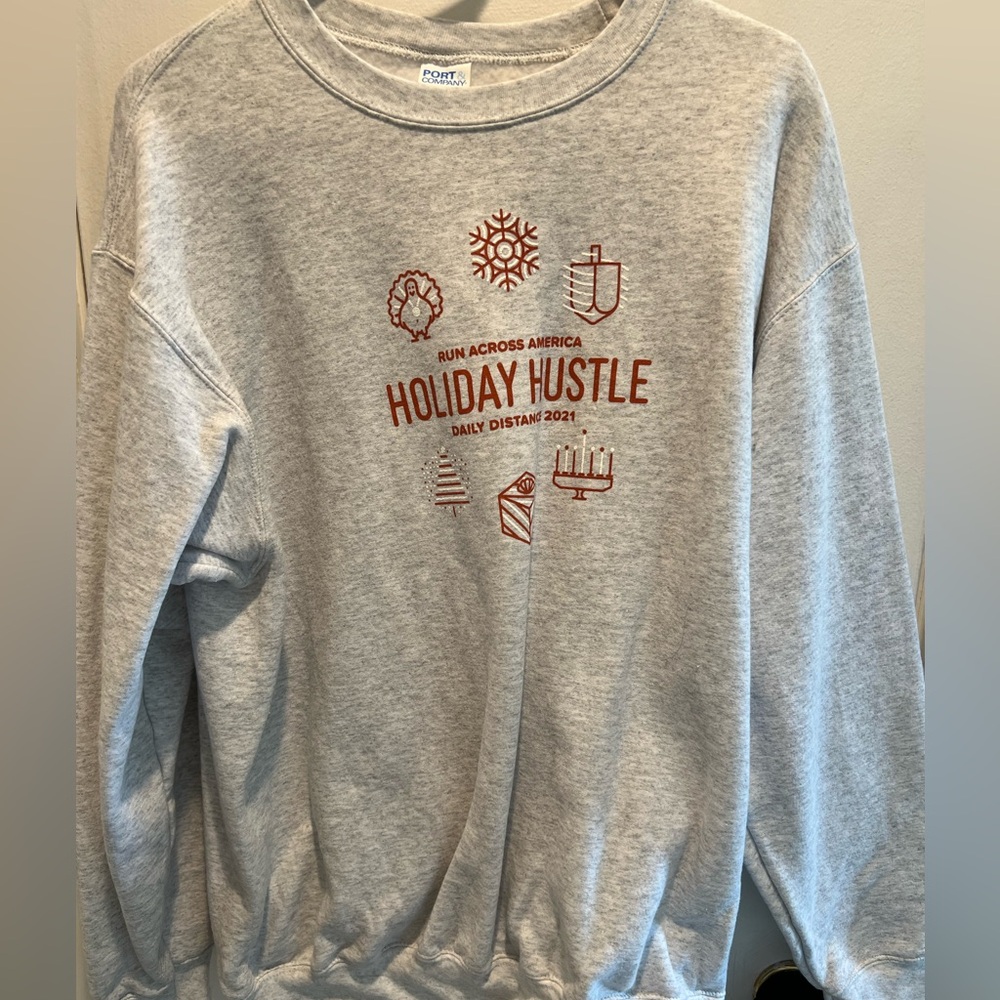 Holiday hustle running challenge sweatshirt